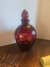 Antiga rolha decantadora de vidro boticário Wheaton vermelho rubi favo de mel 10,5" comprar usado Antiga rolha decantadora de vidro boticário Wheaton vermelho rubi favo de mel 10,5" comprar usado  Enviando para Brazil