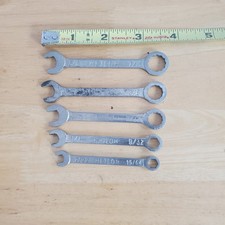 Conjunto de chaves de ignição combinadas METEOR vintage 5 peças, 7/16" a 15/64" LEIA comprar usado  Enviando para Brazil