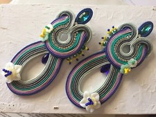 Orecchini soutache multicolor usato  Monte San Pietro