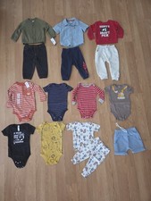 LOTE 15 Roupas de Bebê Menino Carters Calça Body Tamanho 12 Mos, usado comprar usado  Enviando para Brazil