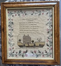 Antique needlework sampler for sale  Micanopy