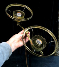 Suporte de sombra dupla latão lâmpada estudantil PARTE cubo de braço Fenton chave soquete chaminé comprar usado Suporte de sombra dupla latão lâmpada estudantil PARTE cubo de braço Fenton chave soquete chaminé comprar usado  Enviando para Brazil