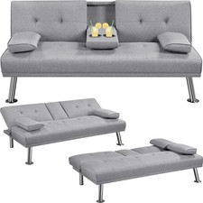 Klappbares schlafsofa hellgrau gebraucht kaufen  Zittau