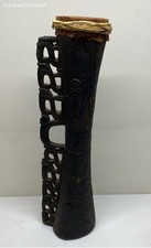 carved wooden drum old for sale  Seattle