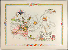 1951 carte australie d'occasion  Besançon