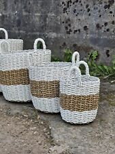 Set seagrass wicker for sale  HEBDEN BRIDGE