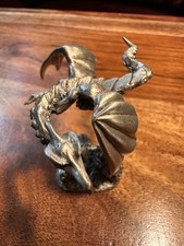 Miniature pewter dragon for sale  BARNSTAPLE