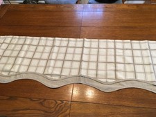 Beige white scalloped for sale  Bealeton