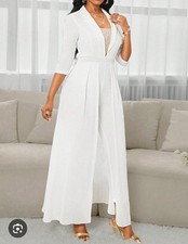 Ladies white jumpsuit for sale  WALSALL