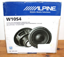 Usado, Subwoofer Alpine W10S4 10 polegadas alto desempenho, pico 750W, 250W RMS comprar usado  Enviando para Brazil