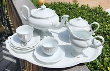 12pc white porcelain for sale  Clover