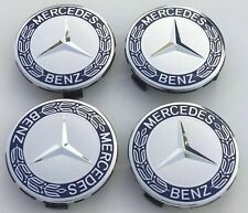 4 x Tapabujes Mercedes Benz centros de rueda llanta 75mm A1714000025 azul azules comprar usado  Enviando para Brazil
