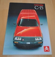 1989 Citroen C15 Brochure Prospekt Prospekt Hiszpania Edycja na sprzedaż  PL