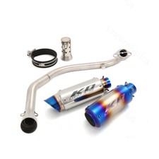 Para CF-Moto ST125 conexão de tubo de escape dianteiro deslizamento em pontas de silenciador 51mm comprar usado  Enviando para Brazil