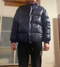 Giubbotto moncler blu usato  Due Carrare