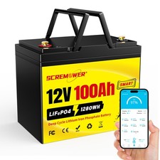 ah 1280wh 100 lithium 12v for sale  USA