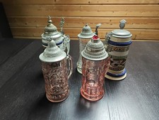 Bierkrug glaskrug zinndeckel gebraucht kaufen  Deutschland