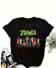 Camiseta Zumba com estampa de retrato gola redonda, casual manga curta tamanho: P comprar usado  Enviando para Brazil