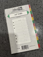 MICROFILE-VINTAGE DIVISÓRIAS A-Z-P TAMANHO 1980-CARTÃO BRANCO/ABAS COLORIDAS-EMBALADAS, usado comprar usado  Enviando para Brazil