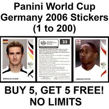 Panini Copa Do Mundo 2006 Adesivos (1 a 200) ** selecione Adesivos ** comprar usado  Enviando para Brazil