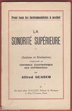 Sonorité supérieure instrume d'occasion  France