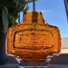 Whitefriars tangerine vase for sale  NORMANTON