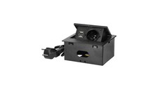 Gniazdo meblowe wpuszczane w arkuszu pojedynczym 1x 230V 2P+Z + ładowa USB typ A  na sprzedaż  PL