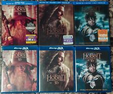 The Hobbit Trilogy 3D Blu-ray DVD Digital Lot 15-Disc Set w Lenticular Slipcover comprar usado  Enviando para Brazil