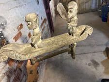 Handcrafted wooden tribal for sale  Englewood Cliffs