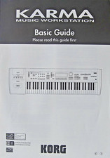 Estação de trabalho de música sintetizador KORG KARMA guia básico original manual do proprietário # 1 comprar usado  Enviando para Brazil