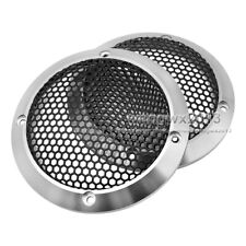 2 peças 3" polegadas 97mm tampa de grade de alto-falante de alumínio círculo decorativo malha de metal completa comprar usado  Enviando para Brazil