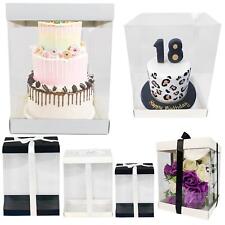 Caixa de PVC transparente extra grande - Caixas de bolo de urso rosa com exibição de chapéu alto comprar usado  Enviando para Brazil