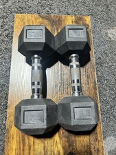 Usado, 15 lb Halteres hexagonais revestidos de borracha, par de conjunto de peso de barra para academia em casa comprar usado Usado, 15 lb Halteres hexagonais revestidos de borracha, par de conjunto de peso de barra para academia em casa comprar usado  Enviando para Brazil