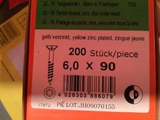 Spanplattenschrauben 0x90mm 20 gebraucht kaufen  Ratingen