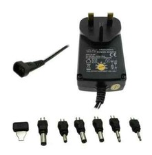 Adaptador de fonte de alimentação carregador CA/DC 3V, 5V, 6V, 9V, 12V 1A 600mAh plugue principal Reino Unido comprar usado  Enviando para Brazil