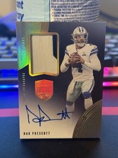 Usado, 2021 Panini Eminence Dak Prescott GOLD PATCH AUTOGRAFADO/5 SSP Jogo Usado AUTO Cowboys comprar usado  Enviando para Brazil