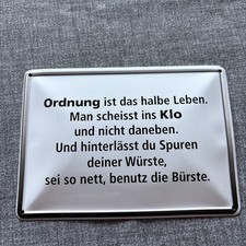 Klo schild rdnung gebraucht kaufen  Thedinghausen