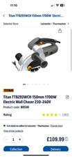 Titan wall chaser for sale  LEICESTER