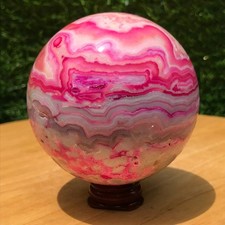 Usado, Bola de ágata louca vermelha rara 540G esfera de cristal de quartzo amostra mineral cura comprar usado  Enviando para Brazil