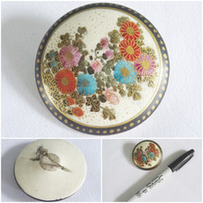 Antique satsuma button for sale  SUTTON