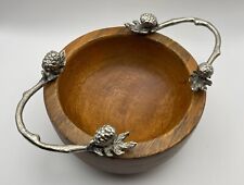 Wooden bowl pewter for sale  Eustis