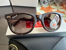 Gafas de sol Ray-Ban RB2140 Wayfarer 50 mm clásicas unisex - lentes polarizadas marrones segunda mano  Embacar hacia Argentina