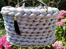 Handtasche grobstricktasche gr gebraucht kaufen  Burgau