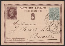 Intero postale 10c. usato  Forli