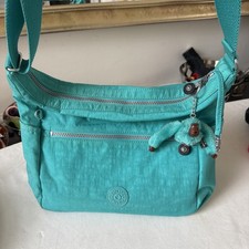 Kipling schultertasche türkis gebraucht kaufen  Bremen