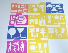 Highlights stencils lot for sale  Hollywood