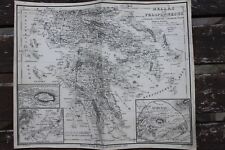 1775 Mappa 1847 HELLAS Dorico Ionico Eolico Originale, usado comprar usado  Enviando para Brazil