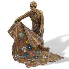Usado, Fabrig Bronze Skulptur Arabe Teppich VerkÄufer stil wiener nach Franz Bergman comprar usado  Enviando para Brazil