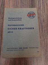 Riginal eicher montageanleitun gebraucht kaufen  Bayreuth