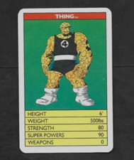 1988 British BEN GRIMM, The THING Marvel Super Heroes Card Red Back Variant muito bom estado/ex, usado comprar usado  Enviando para Brazil